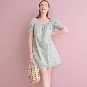 J. Crew Liberty Fabrics - Afternoon Smock Mini Dress in Lodden - M Medium
